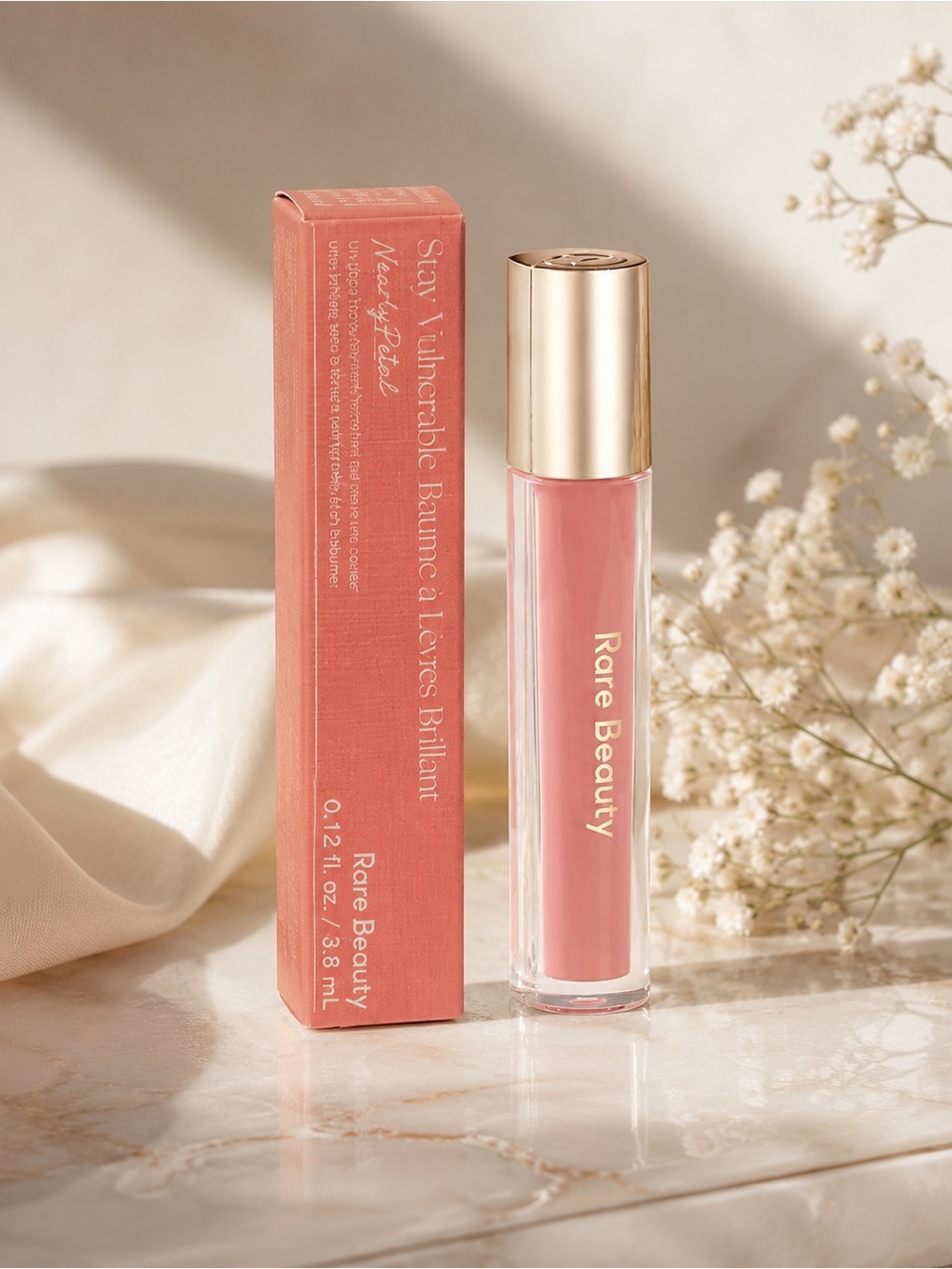 Rare Beauty Stay Vulnerable Glossy Lip Balm – Nearly Petal
